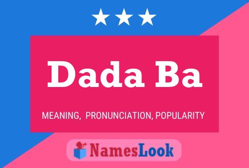 Dada Ba Name Poster