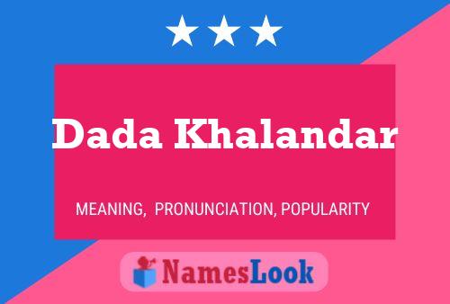 Dada Khalandar Name Poster