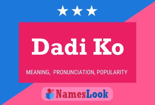 Dadi Ko Name Poster