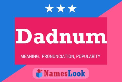 Dadnum Name Poster