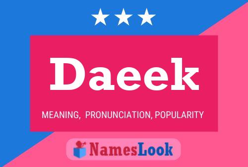 Daeek Name Poster