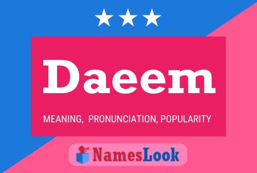 Daeem Name Poster