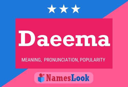 Daeema Name Poster