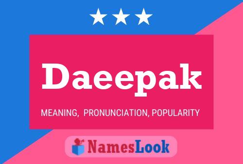 Daeepak Name Poster