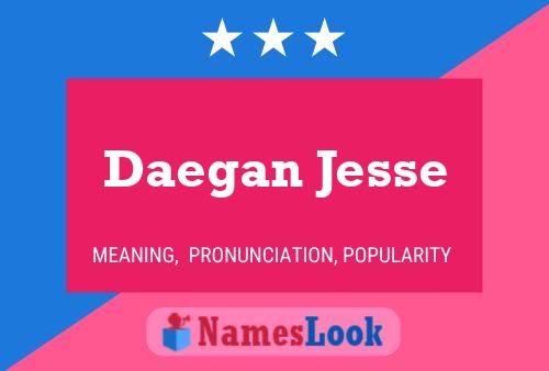 Daegan Jesse Name Poster