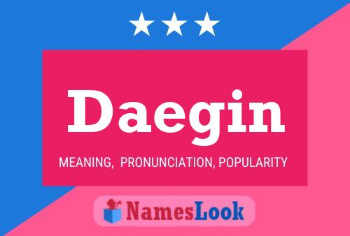 Daegin Name Poster