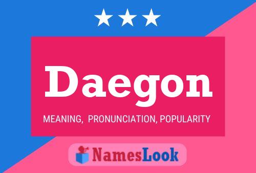 Daegon Name Poster