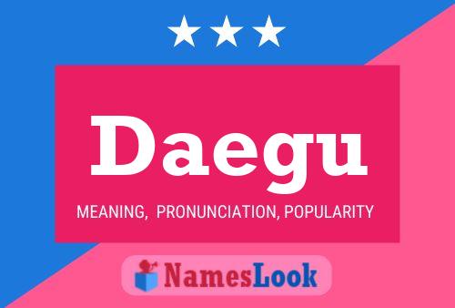 Daegu Name Poster