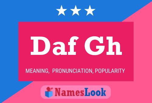 Daf Gh Name Poster