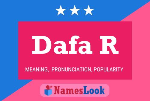 Dafa R Name Poster