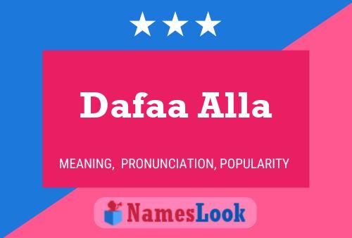 Dafaa Alla Name Poster