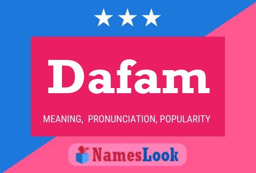 Dafam Name Poster