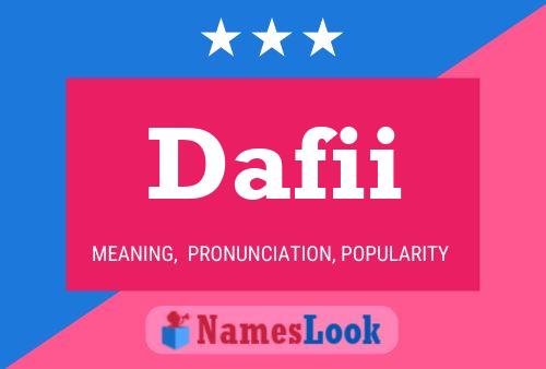 Dafii Name Poster