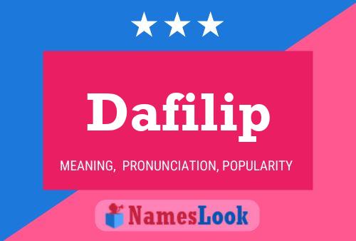 Dafilip Name Poster