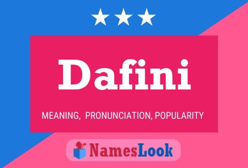 Dafini Name Poster