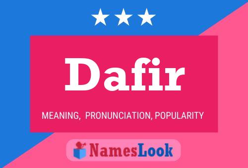 Dafir Name Poster