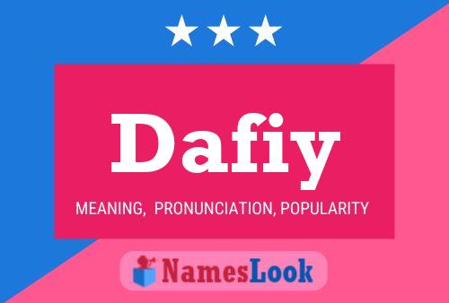 Dafiy Name Poster