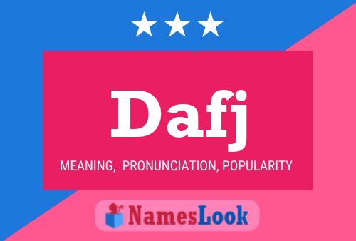 Dafj Name Poster