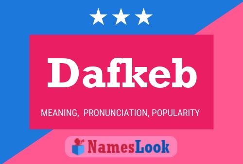 Dafkeb Name Poster