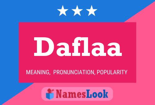 Daflaa Name Poster