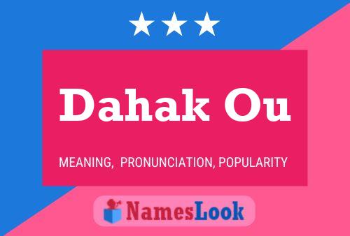 Dahak Ou Name Poster