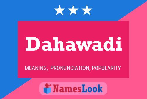 Dahawadi Name Poster