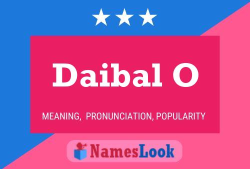 Daibal O Name Poster