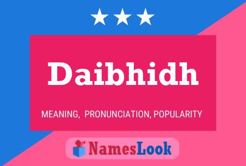 Daibhidh Name Poster