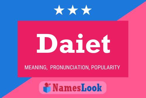 Daiet Name Poster