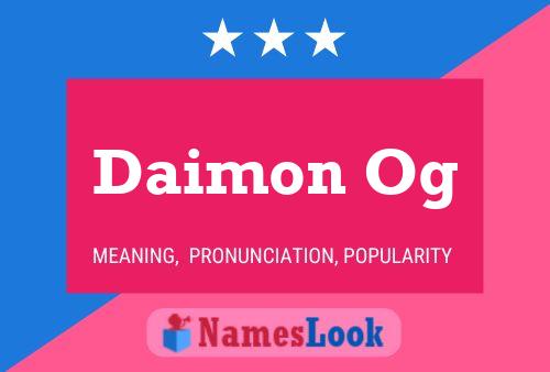 Daimon Og Name Poster