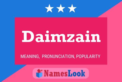 Daimzain Name Poster