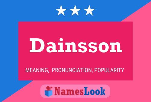 Dainsson Name Poster