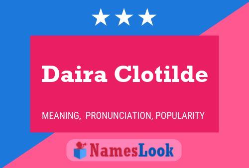 Daira Clotilde Name Poster