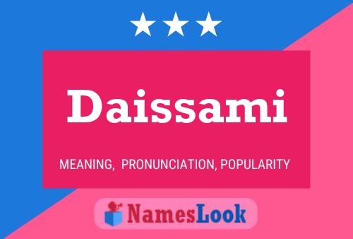 Daissami Name Poster