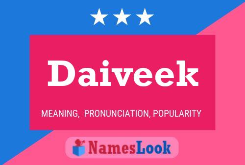 Daiveek Name Poster