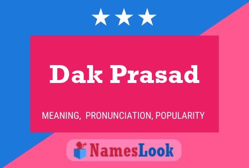 Dak Prasad Name Poster