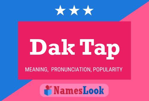 Dak Tap Name Poster