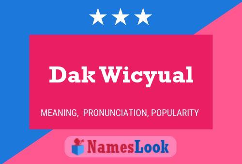 Dak Wicyual Name Poster