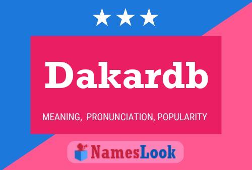 Dakardb Name Poster