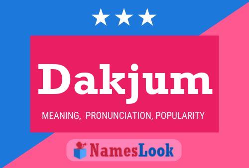 Dakjum Name Poster