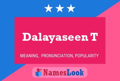 Dalayaseen T Name Poster