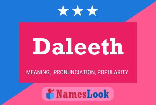 Daleeth Name Poster