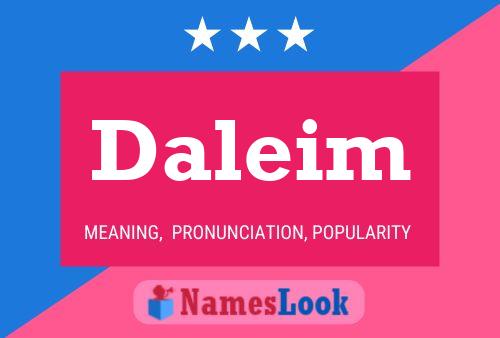 Daleim Name Poster