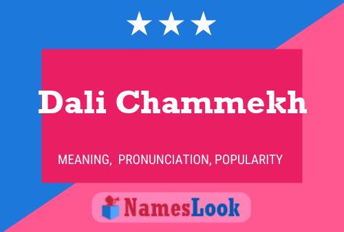 Dali Chammekh Name Poster