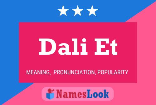 Dali Et Name Poster