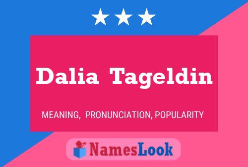 Dalia  Tageldin Name Poster