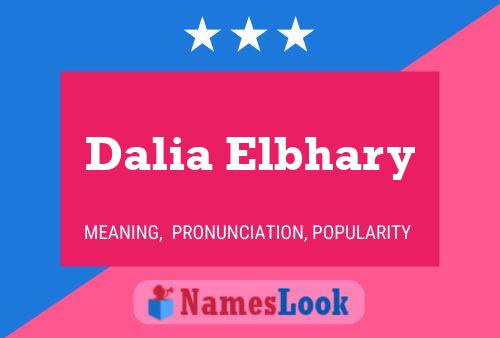 Dalia Elbhary Name Poster