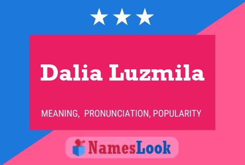 Dalia Luzmila Name Poster