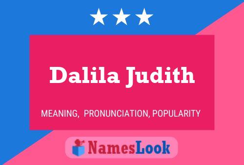 Dalila Judith Name Poster