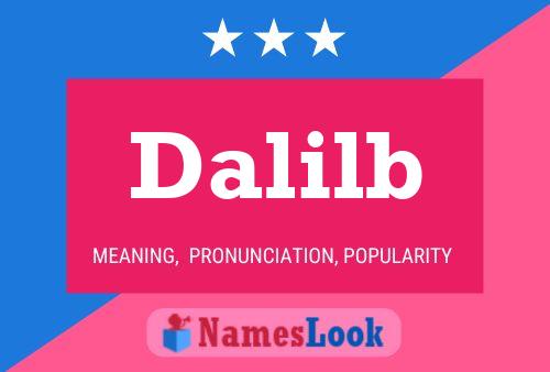 Dalilb Name Poster